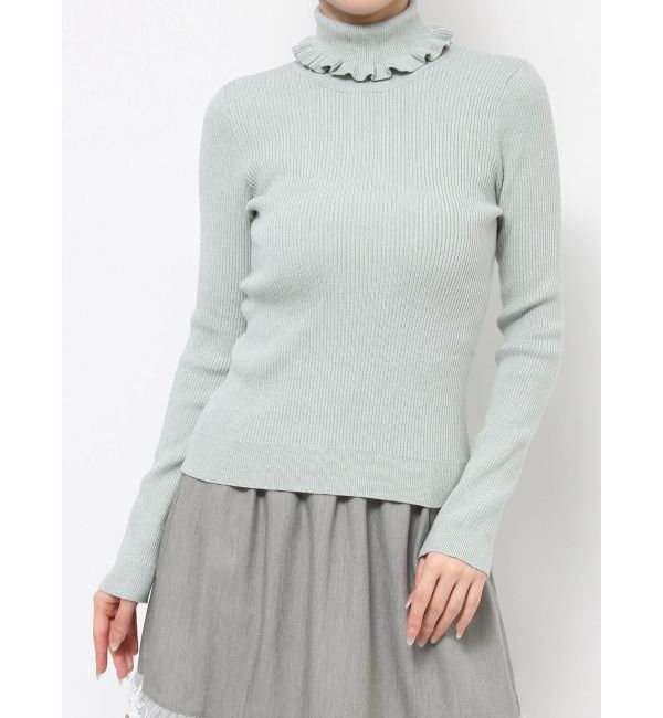 merry jenny「frillリブタートルニット」|ニット・セーター|