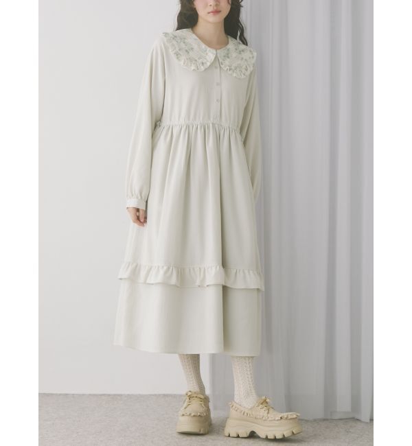 merry jenny「floralカラーワンピース」|ワンピース|グリーン