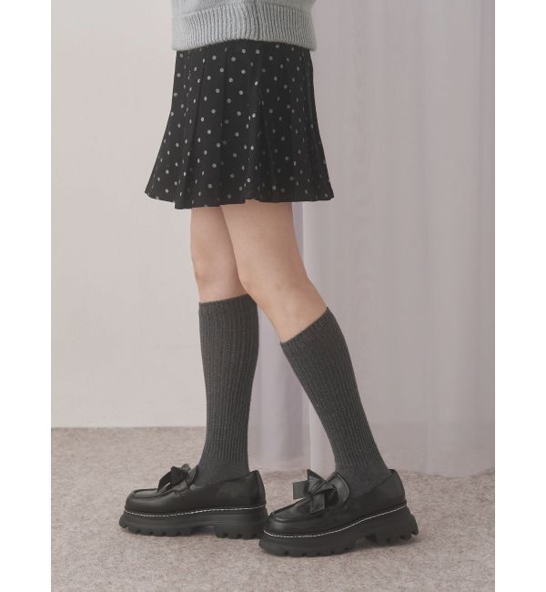 merry jenny「lulu dotプリーツミニスカート」|スカート|