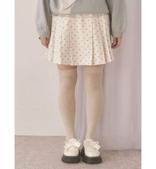 merry jenny「lulu dotプリーツミニスカート」|スカート|