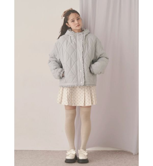 merry jenny「lulu dotプリーツミニスカート」|スカート|