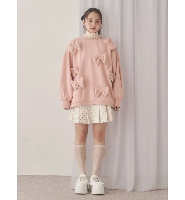 merry jenny「lulu dotプリーツミニスカート」|スカート|