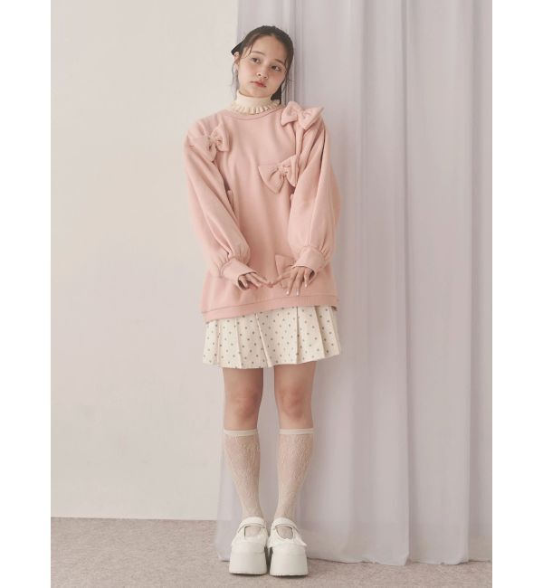 merry jenny「lulu dotプリーツミニスカート」|スカート|