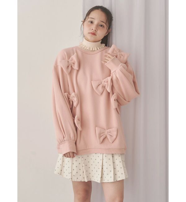 merry jenny「lulu dotプリーツミニスカート」|スカート|