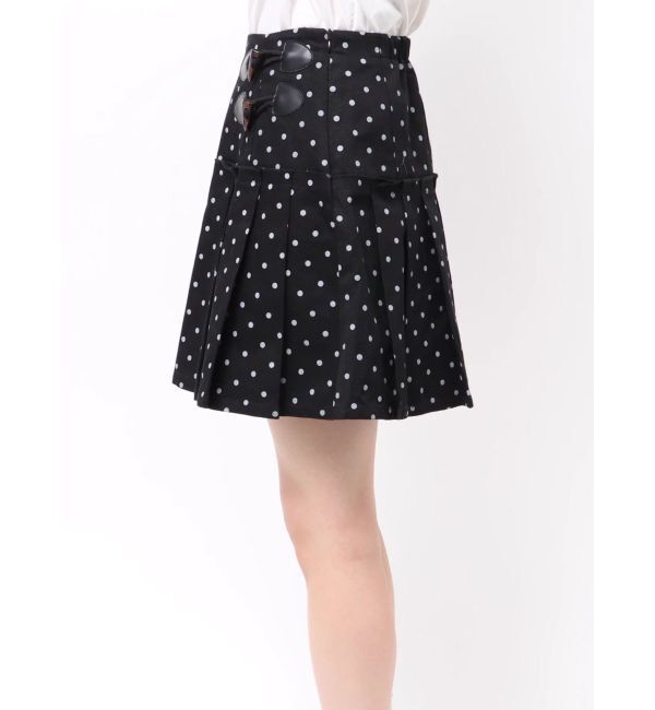 merry jenny「lulu dotプリーツミニスカート」|スカート|