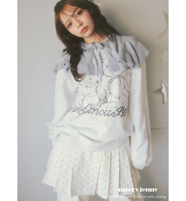 merry jenny「lulu dotプリーツミニスカート」|スカート|