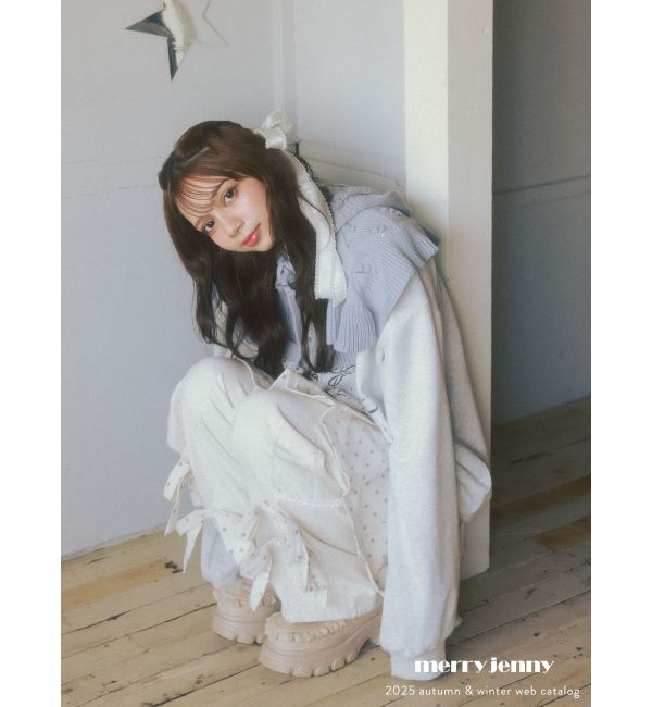 merry jenny「lulu dotプリーツミニスカート」|スカート|