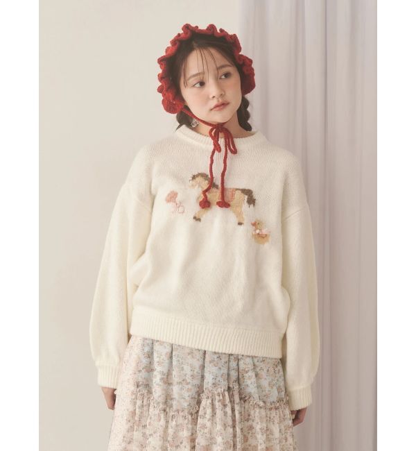 merry jenny「お花のニットヘッドドレス」|その他|