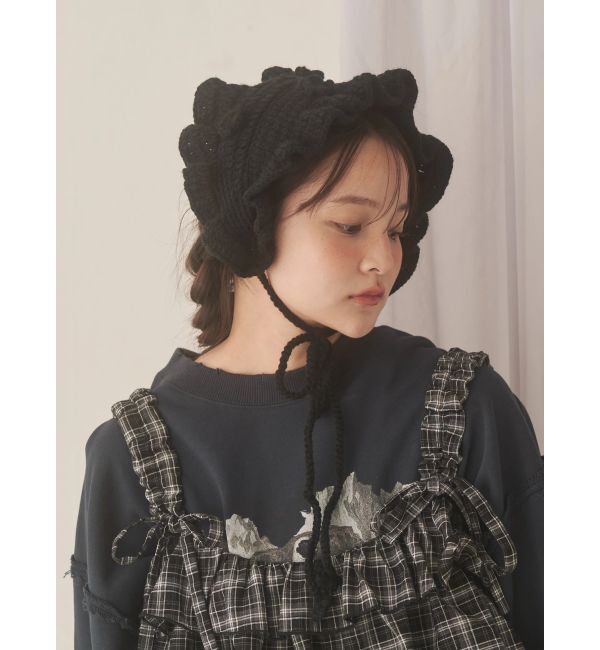 merry jenny「お花のニットヘッドドレス」|その他|