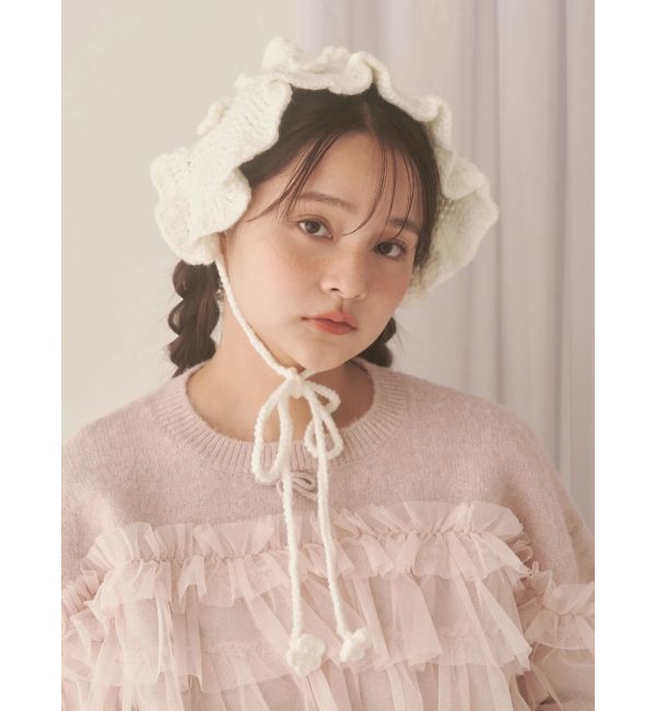 merry jenny「お花のニットヘッドドレス」|その他|