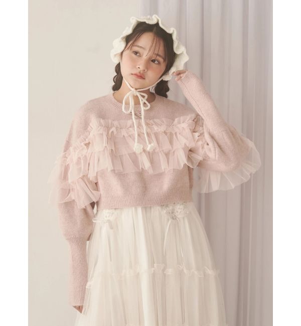 merry jenny「お花のニットヘッドドレス」|その他|