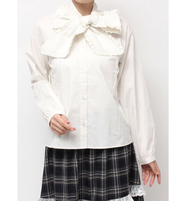 merry jenny「frillタイリボンブラウス」|シャツ・ブラウス|