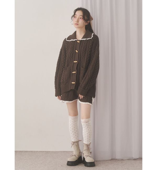 merry jenny「toggle button knit cardigan」|カーディガン|