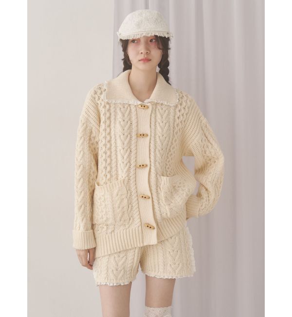 merry jenny「toggle button knit cardigan」|カーディガン|