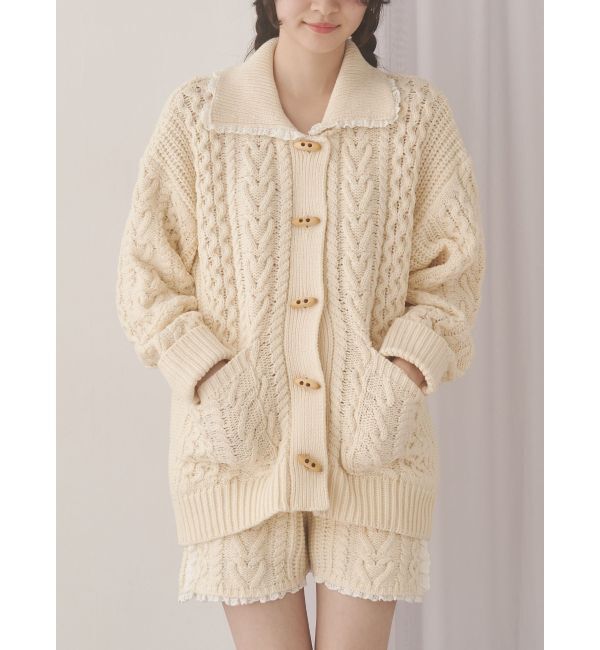 merry jenny「toggle button knit cardigan」|カーディガン|