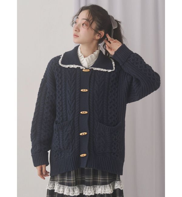 merry jenny「toggle button knit cardigan」|カーディガン|