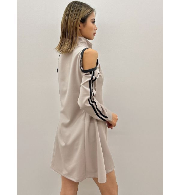 GYDA「GD track 2ラインオープンショルダーフレアワンピース」|ワンピース|