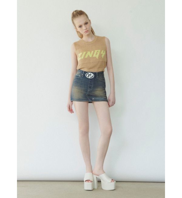 GYDA「ZINGY メッシュニットタンクトップ」|タンクトップ|