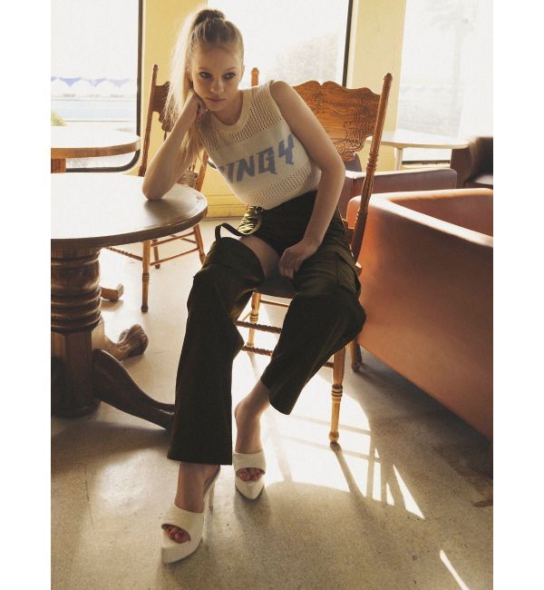 GYDA「ZINGY メッシュニットタンクトップ」|タンクトップ|