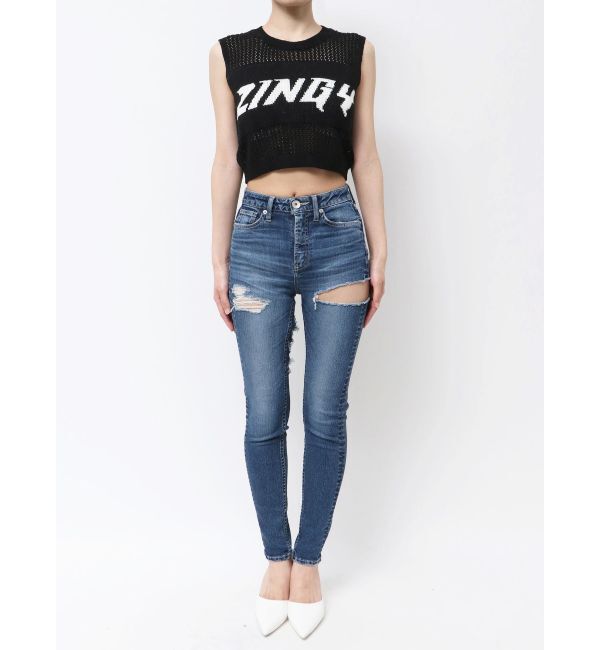 GYDA「ZINGY メッシュニットタンクトップ」|タンクトップ|