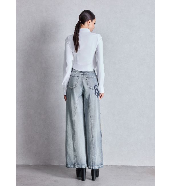 GYDA「W ZIPギャザータイトシャツ」|シャツ・ブラウス|