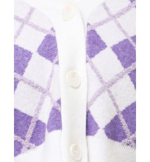 GYDA「アーガイルニットカーディガン」|カーディガン|