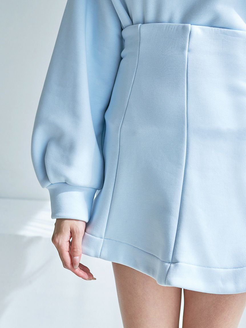 SNIDEL「Sustainableオフショルスウェットミニセット」|ワンピース|