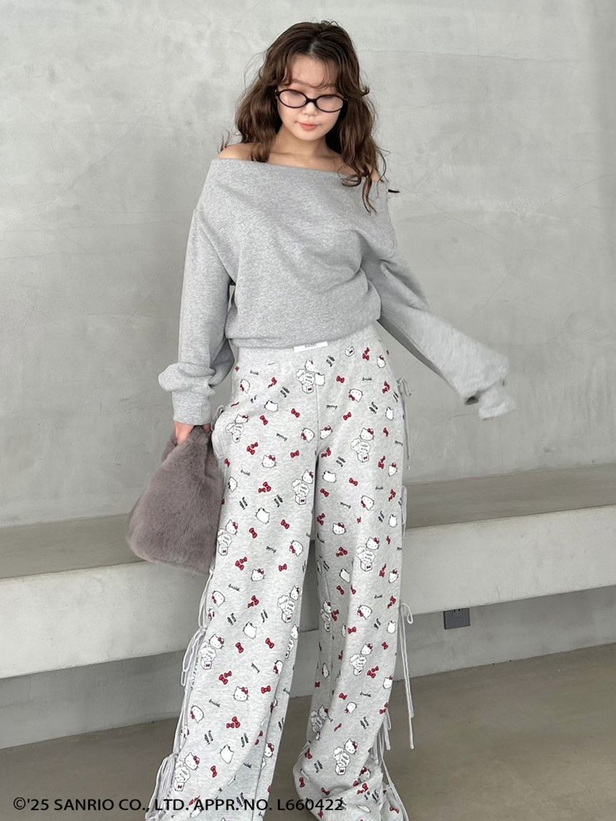 SNIDEL「Sustainableオフショルスウェットミニセット」|ワンピース|