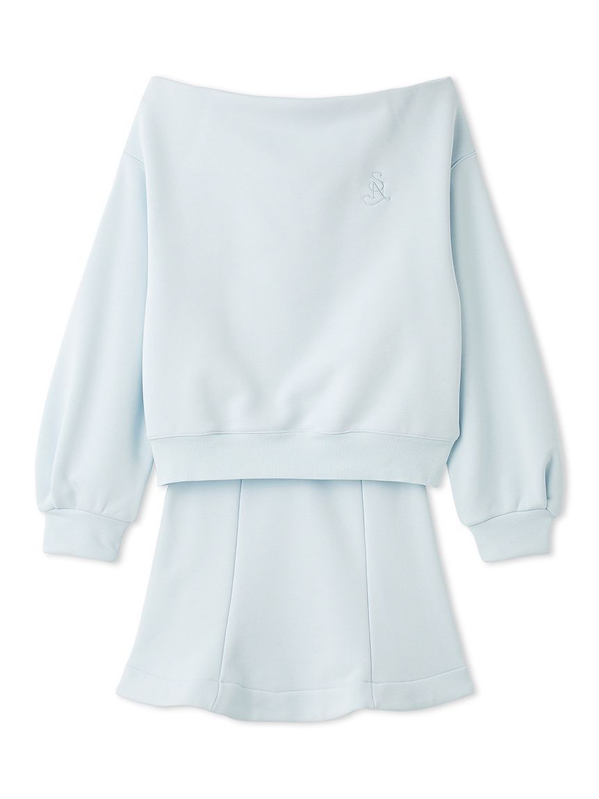 SNIDEL「Sustainableオフショルスウェットミニセット」|ワンピース|LBLU