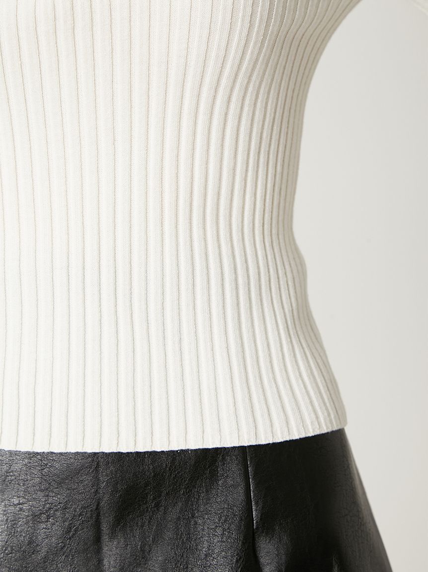 FRAY I.D「【Reebok&times; FRAY I.D】ラメリブポロカラーニット」|ニット・セーター|