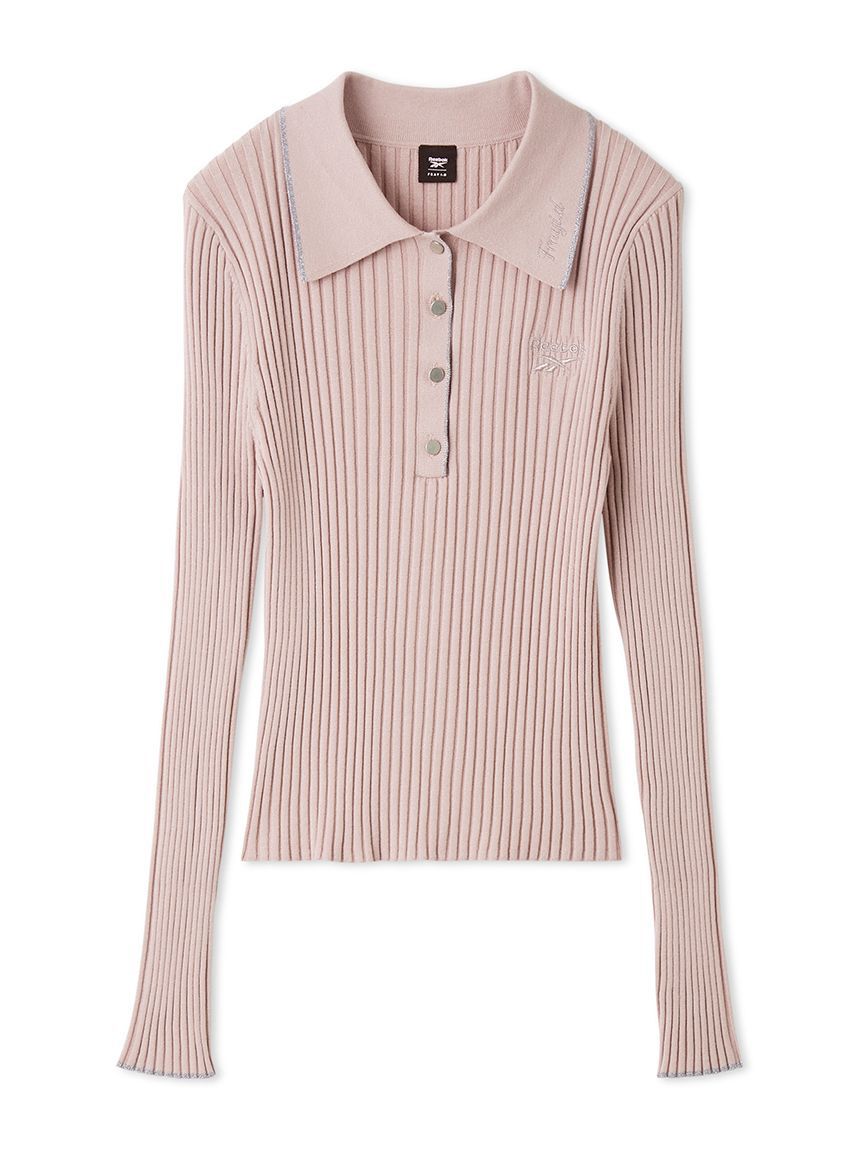 FRAY I.D「【Reebok&times; FRAY I.D】ラメリブポロカラーニット」|ニット・セーター|