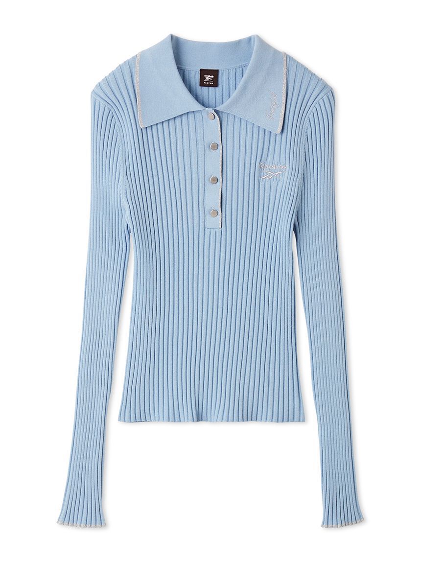 FRAY I.D「【Reebok&times; FRAY I.D】ラメリブポロカラーニット」|ニット・セーター|LBLU