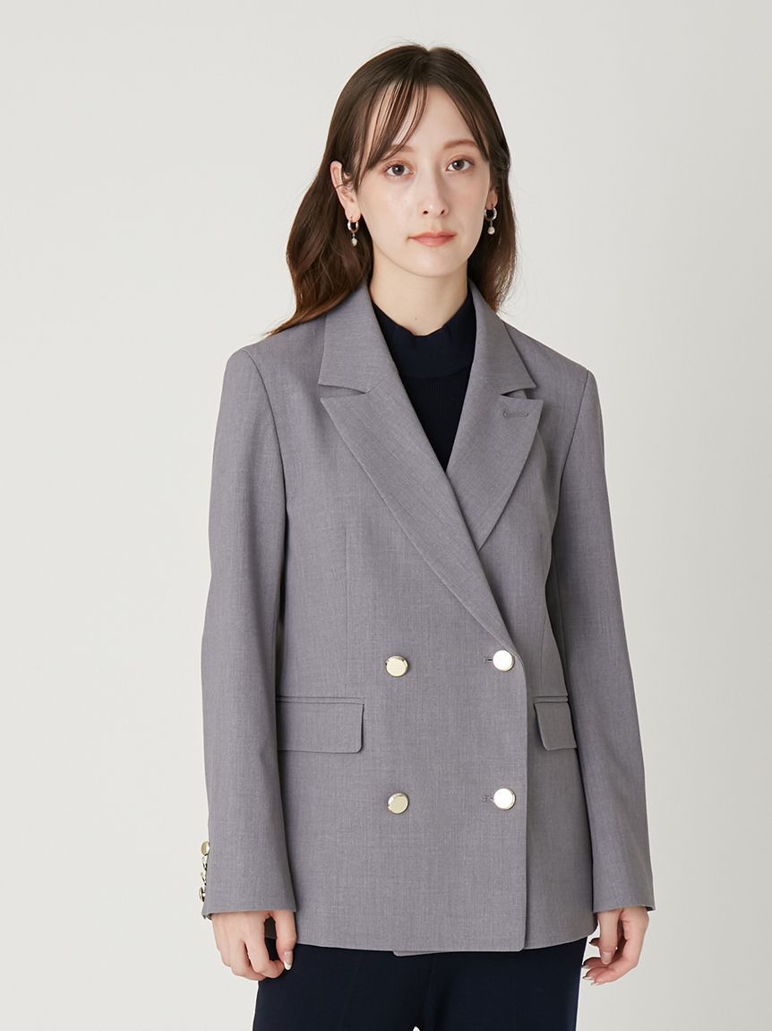 FRAY I.D「ダブルブレストシンプルジャケット／ウォッシャブル」|テーラードジャケット|