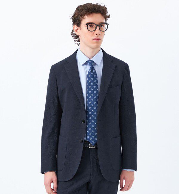 MACKINTOSH PHILOSOPHY「Subalpino サッカー 2PATCH JACKET」|テーラードジャケット|ネイビー