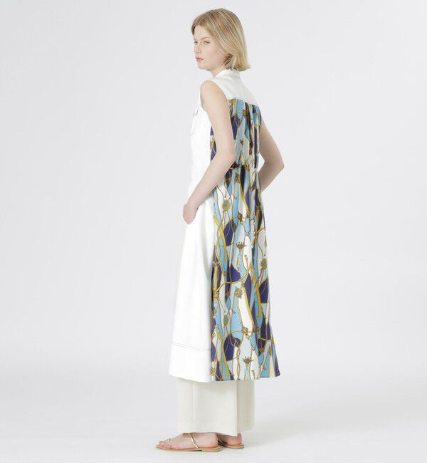  「バックスカーフノースリーブワンピース」|ワンピース|