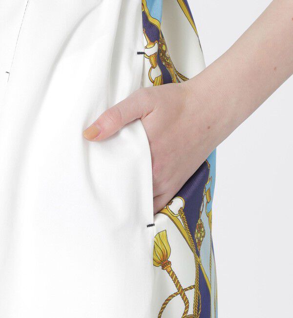  「バックスカーフノースリーブワンピース」|ワンピース|