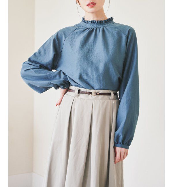 ikka「襟フリル長袖2WAYブラウス」|シャツ・ブラウス|アオケイ