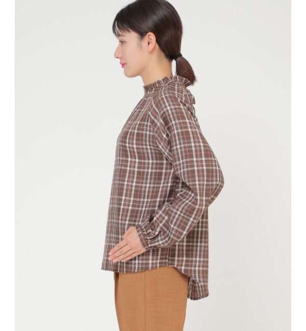 ikka「襟フリル長袖2WAYブラウス」|シャツ・ブラウス|