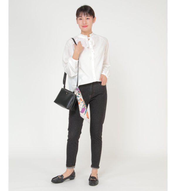 ikka「襟フリル長袖2WAYブラウス」|シャツ・ブラウス|