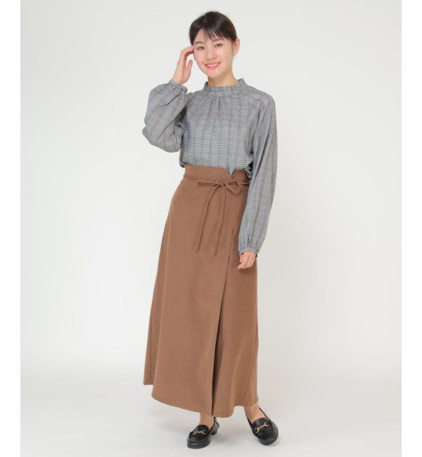 ikka「襟フリル長袖2WAYブラウス」|シャツ・ブラウス|