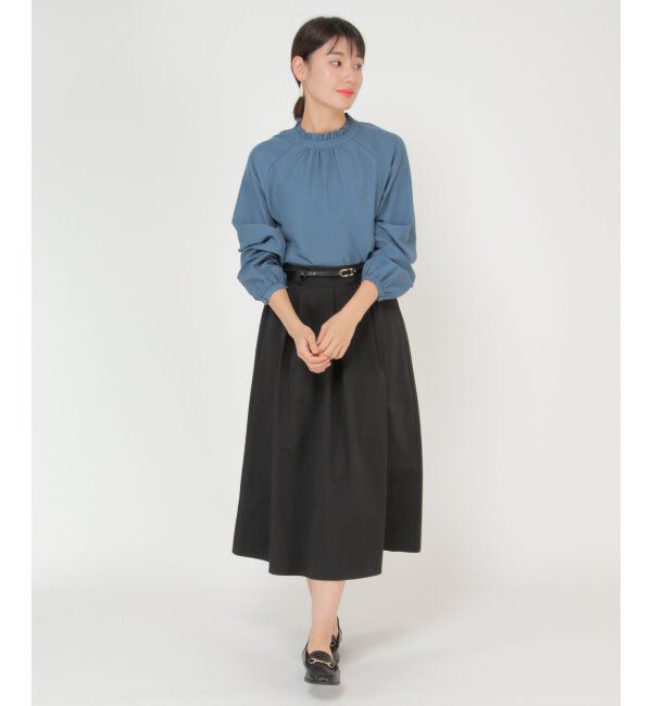 ikka「襟フリル長袖2WAYブラウス」|シャツ・ブラウス|