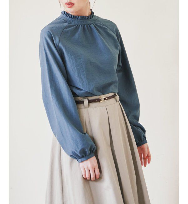 ikka「襟フリル長袖2WAYブラウス」|シャツ・ブラウス|