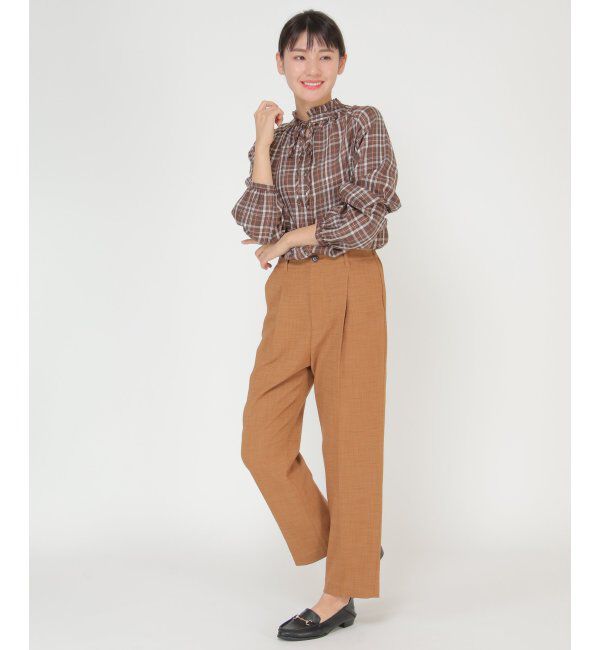 ikka「襟フリル長袖2WAYブラウス」|シャツ・ブラウス|