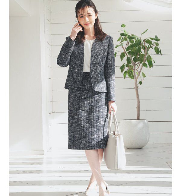 IKKA LOUNGE「ファンシーツイードスカート」|スカート|