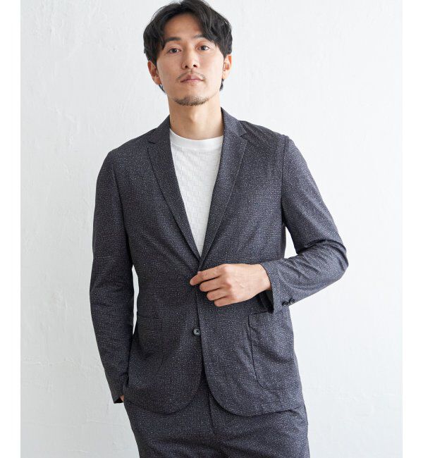 IKKA LOUNGE「GOKU楽 ワークAIRジャケット」|テーラードジャケット|ネイビーブルー