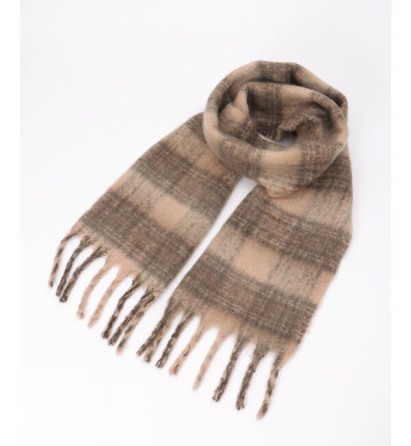 ikka「ブークレー細幅マフラー」|マフラー|