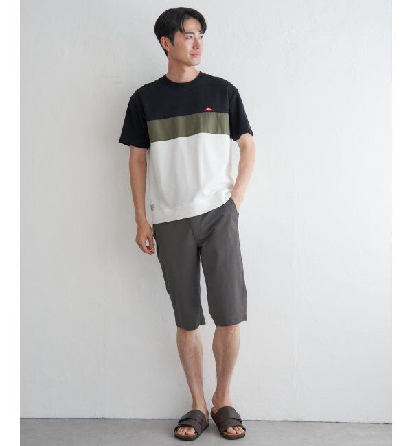 ikka「URBAN NATURE LIFE アーバンネイチャーライフ ワンポイント切り替えTシャツ」|Tシャツ・カットソー|