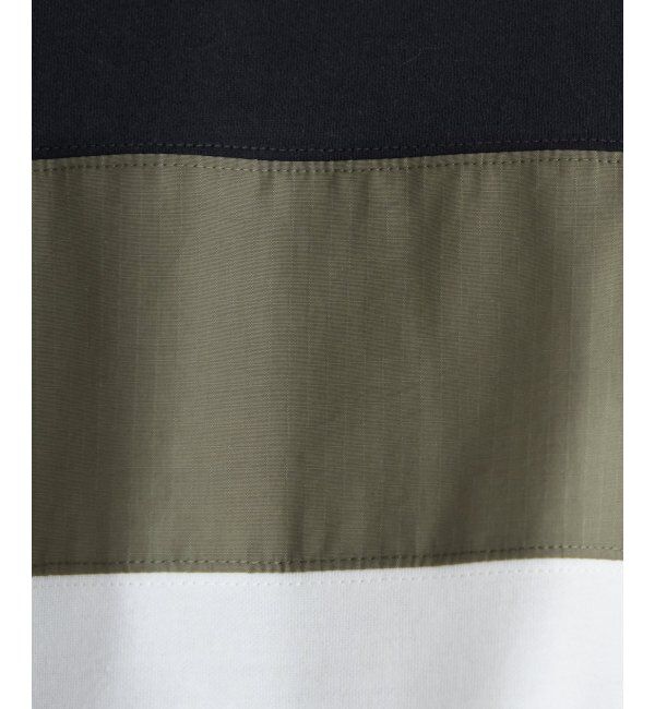 ikka「URBAN NATURE LIFE アーバンネイチャーライフ ワンポイント切り替えTシャツ」|Tシャツ・カットソー|