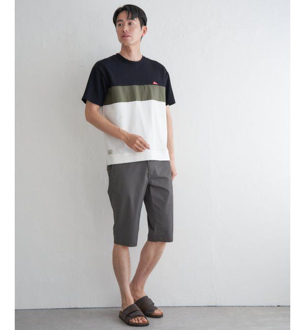 ikka「URBAN NATURE LIFE アーバンネイチャーライフ ワンポイント切り替えTシャツ」|Tシャツ・カットソー|