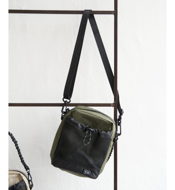 ikka「KiU パラコードメッシュポケット」|その他|カーキ